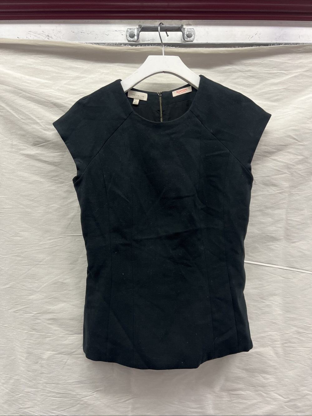 Vintage The Limited Scandal Collection Lined Neck Blouse Top Size S